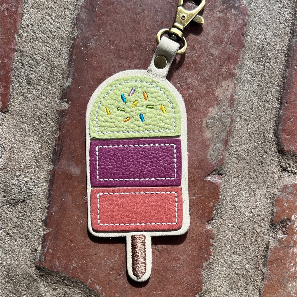 Portland Leather Goods Popsicle Keychain with Clip Closure
